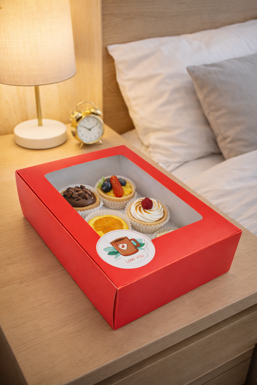 CAJA CUADRADA VENTANA ACETATO